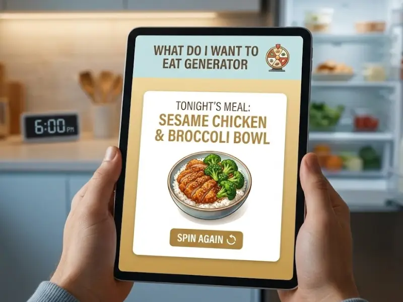 What Do I Want to Eat Tonight? How a Meal Generator Solves Dinner Indecision
